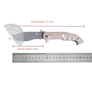 <span class=keywords><strong>FOX</strong></span>屋外折りたたみナイフでステンレススチールブレード付きキャンプクライミング自衛とフィールドレスキュー - Product Image 6