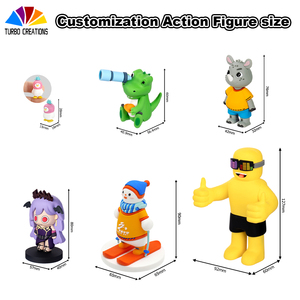 Figuras de Acción Coleccionables de Silicona Sofubi Personalizadas, Figura de León Naranja, Estatuas de Anime para Niños, China - Product Image 4