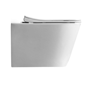 Inodoro <span class=keywords><strong>suspendido</strong></span> moderno de pared con diseño cuadrado y sin borde - Product Image 5