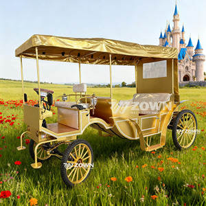 Carroza Noble Europea Vintage Tirada por Caballos, Lámpara Retro, para Bodas, Fotografía al Aire Libre, Carroza para Pasajeros - Product Image 6