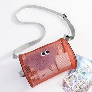 Practical Personalized Logo Singleshoulder Mesh <b>Bag</b> Ideal for Toiletries and Swimwear - Product Image 3