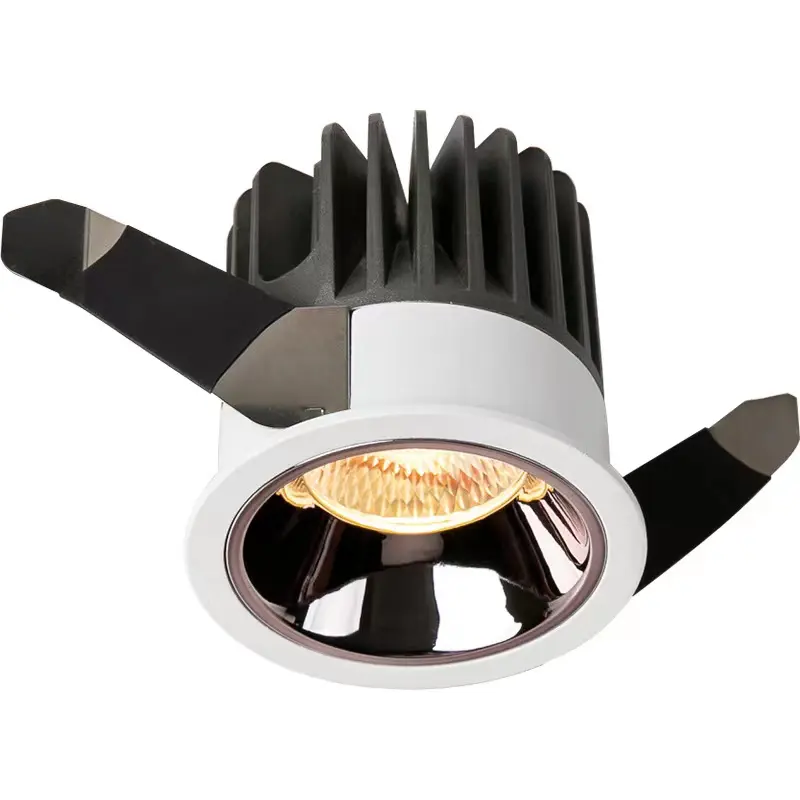 10W downlights recessed anti-glare inner spot lights led dimmable cct change smart cob for hotel