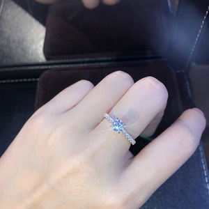 Many Years Factory With GRA Certification 6mm 0.8CT Moissanite S925 Sterling Silver Engagement <strong>Ring</strong> For Women