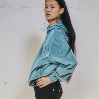 Veste coupe-vent imperméable personnalisée, fermeture éclair intégrale, vêtements de sport, veste légère en nylon ripstop