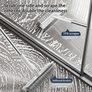 Wholesale 2-in-1 Bathroom <strong>Cleaning</strong> <strong>Brush</strong> Floor Scrub with Squeegee for Basic <strong>Cleaning</strong> - Product Image 4