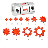 Vente d'usine de manchons de couplage en alliage d'aluminium de type pince à fleurs de prunier, adaptés aux diamètres intérieurs de 5 mm à 19 mm dans les transmissions de moteurs