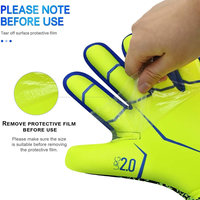 Guantes de Portero de Fútbol de Alta Calidad al por Mayor, para Jóvenes y Adultos, Transpirables, de Látex, con Diseño Antideslizante y Protección
