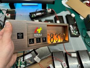 ป้ายประตูห้องน้ำ/โรงแรม/อพาร์ทเมนท์ ปี 2026 รุ่นใหม่ RFQprint แบบมีไฟส่องสว่าง ดีไซน์ทันสมัย สั่งทำได้ตามต้องการ พร้อมป้ายห้ามรบกวน และหมายเลขบ้าน - Product Image 6