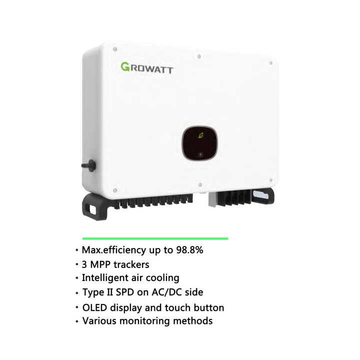 Growatt Solar Inverter MAC 50-70K TL3-X MV - Efficient on-Grid Solution