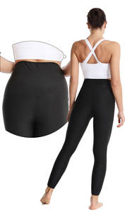 Pantalons de sport de yoga et de fitness pour femmes, best-seller, personnalisés, solides, écologiques, taille haute, amincissants, compressifs, pour sauna - Product Image 5