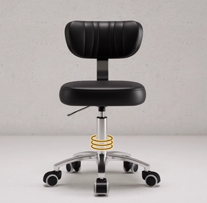 Modern Metal <b>Frame</b> Barbershop Hair Salon Barber Chair Beauty Nail Stool with Lift Rotation High <b>Cheap</b> Price - Product Image 2