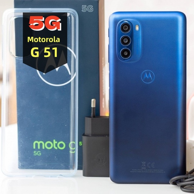 For G51 5G Octa Core Mobile Phone 6.8" 50MP Camera 4GB RAM 64GB ROM French Factory Unlocked