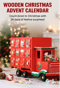 Custom Red <b>Christmas</b> Truck Shaped Advent Calendar <b>Box</b> with Drawers Rigid Cardboard Mystery Blind <b>Box</b> for Gift Wholesale - Product Image 4