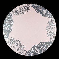 Sets de table ronds en plastique PP écologiques pour tables de cuisine, pour 4 personnes
