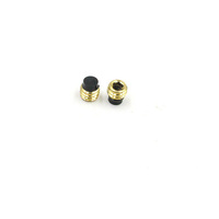 6 #   8 #   10 #   12 #   Vis sans tête hexagonale à embout en nylon, filetage UNC UNF 5/32 3/8, en laiton ou acier inoxydable 304 316, avec bague en nylon