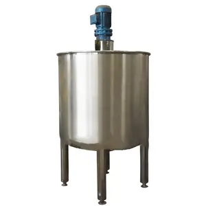 High Quality Food Grade Stainless Steel Jacket Electric Heating with Agitator Homogenizer Liquid Mixer Tank