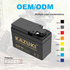 Batteries de moto au gel de plomb pur à charge sèche <span class=keywords><strong>Kazuki</strong></span> Yt4b-BS 12V sans entretien, très demandées - Product Image 4