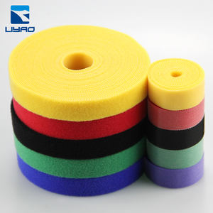 Usine en gros 100% Nylon Double face crochet et boucle sangle multicolore attaches de câble gestion des fils pour la maison/bureau/centre de données - Product Image 1