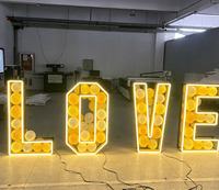 Enseigne lumineuse LED pliable en forme de chiffres, chiffres lumineux RGB pour les anniversaires et les fêtes du Nouvel An