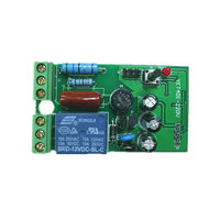 Modul Penerima Nirkabel Universal AC220V 433Mhz 1 Saluran Pengontrol YET401-220V 100 Meter ABS
