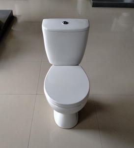 Fohome Sanitaires en céramique de style européen, <span class=keywords><strong>WC</strong></span> compact à deux pièces, à poser au sol, avec siphon PS et <span class=keywords><strong>cuvettes</strong></span> - Product Image 3