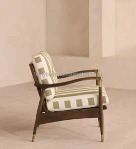 FERLY - Juego de Muebles de Jardín de Madera de Teca de Diseño <span class=keywords><strong>Individual</strong></span> y Lujo, Sillón de <span class=keywords><strong>Exterior</strong></span> de Madera Maciza - Product Image 5