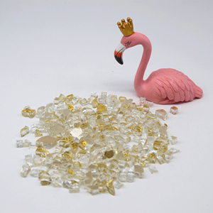 China Manufacturer1/4 "24K oro reflectante paisajismo vidrio de fuego templado para chimenea y hoguera - Product Image 2