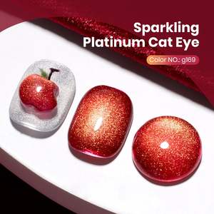 Edição limitada Winter Holiday <span class=keywords><strong>Cat</strong></span> Eye Gel Estilo francês DIY Seasonal Themed <span class=keywords><strong>Nail</strong></span> Collection com LED Lâmpada Fonte - Product Image 6