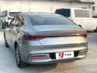 Voiture d'occasion BYD Qin PLUS DM-i Modèle 2021 1.5L CVT Version haut de gamme 55KM d'autonomie Hybride automatique Volant à gauche Intérieur foncé R17