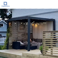 Pergola en aluminium de haute qualité 4x6 pour jardin et terrasse, bioclimatique