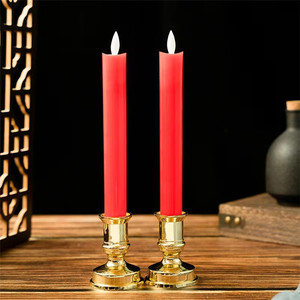 Bougies coniques sans flamme à <span class=keywords><strong>LED</strong></span>, 12 pièces, bougies coniques à piles, lumière de <span class=keywords><strong>fenêtre</strong></span> scintillante - Product Image 5