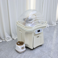 Bac à shampoing mobile pour thérapie capillaire 60L avec réservoir d'eau intégré, chauffage à température constante, spa capillaire sans tuyau d'eau pour salon de beauté