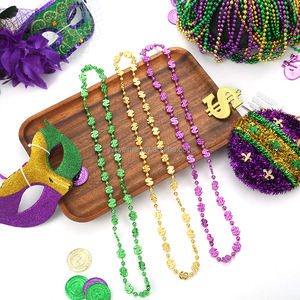 Mardi Gras kalung manik populer kecil desain Dollar Thanksgiving grosir Tiongkok Dekorasi manik modis untuk pertemuan meriah - Product Image 4