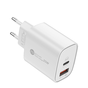 Adaptador de Viaje de Carga Rápida QC3.0 de 15W con Enchufe para EE. UU. y UE, Gran Venta, Cargador USB C de 20W para iPhone 15 14 <span class=keywords><strong>13</strong></span> 12 11 20W Max BLN - Product Image 1