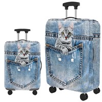Housses de bagages personnalisées de haute qualité, housse de protection anti-poussière en spandex à pois, avec impression populaire à la mode