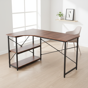 Bureau <span class=keywords><strong>d</strong></span>'ordinateur <span class=keywords><strong>d</strong></span>'<span class=keywords><strong>angle</strong></span> simple PB moderne Mobilier de bureau en bois en forme de L modulaire et extensible pour les études ou le travail - Product Image 4