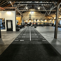 Rumput Sintetis CrossFit, Kelas Kompetisi, Tahan Tarikan Sled, Tahan Air, Tahan Api, Tidak Beracun, Mudah Dipasang