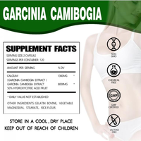 Suplemento Alimenticio Ausreson, Cápsulas de Extracto de Fruta de Garcinia Cambogia, Quemador de Grasa, 60% Garcinia Cambogia, Cápsulas para Bajar de Peso