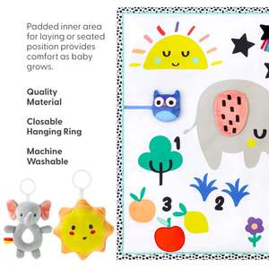 Foldable <b>Baby</b> Play GymFrame Activity Center Motor Skill <b>Sensory</b> Development Tummy Time Mat - Product Image 6