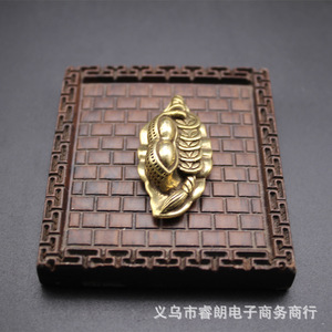 Brass Keychain Wealth Attracting Pendant <b>Car</b> Key Accessory Desktop <b>Ornament</b> Gift For Men Women - Product Image 4