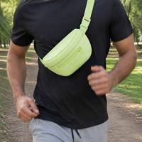 Sac banane personnalisé, sac bandoulière, sac de taille, sac ceinture en néoprène, avec logo personnalisé, vente en gros, fabricant OEM, imperméable