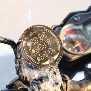 Instrument de modification de <span class=keywords><strong>moto</strong></span> 9 24V LED Vision nocturne 5 en 1 montre <span class=keywords><strong>thermomètre</strong></span> voltmètre jauge de température d'eau tension - Product Image 3