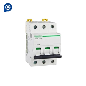 シュナイダー製 Acti 9 IC65N ミニブレーカー トリッピングカーブCタイプ 3P 20A 熱磁気式サーキットブレーカー A9F18320 (MCB用) - Product Image 1