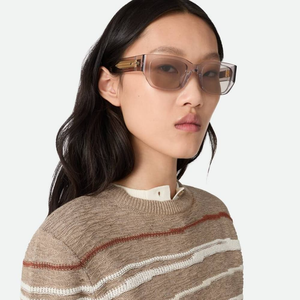 Bottega BV Fashion Square Sunglasses Elegant Frame Gold Accents Suitable for Daily Wear Veneta - Product Image 2