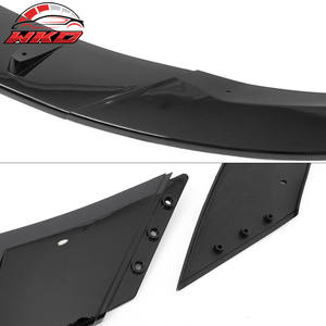 Pour Tesla Model 3 2024-2025, lèvre de pare-chocs avant en PP noir brillant, 3 pièces - Style IKON V4, pièces automobiles de haute qualité, kit carrosserie - Product Image 6