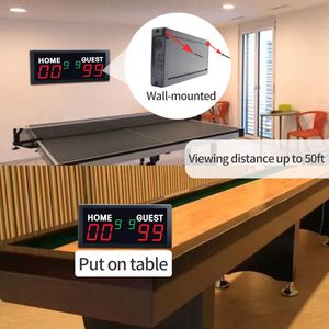 Marcador Digital LED <span class=keywords><strong>Port</strong></span>átil Mini para Cornhole con Puerto de Carga Tipo-C, Control Remoto y Contador de Puntos para Pádel y Tenis - Product Image 5