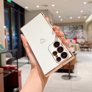 Étui de téléphone portable électroplaqué, petit amour creux pour <span class=keywords><strong>Samsung</strong></span> A34 5G, étui de protection d'objectif pour <span class=keywords><strong>Samsung</strong></span> galaxy 54 5G - Product Image 3