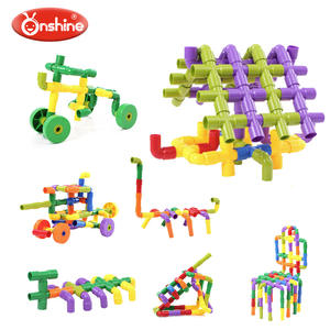 Onshine Water Pipe Building Blocks 72 Pcs <b>Educational</b> <b>Toy</b> For Children Aged 3-6 Years Plastic Construction Set - Product Image 5