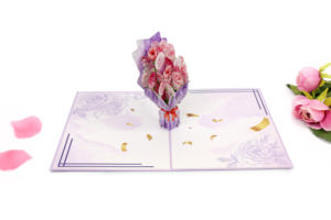 Cartes en papier artisanales de fleurs 3D écologiques pour les événements saisonniers, les anniversaires, les cadeaux de vacances et les cadeaux personnalisés - Product Image 5