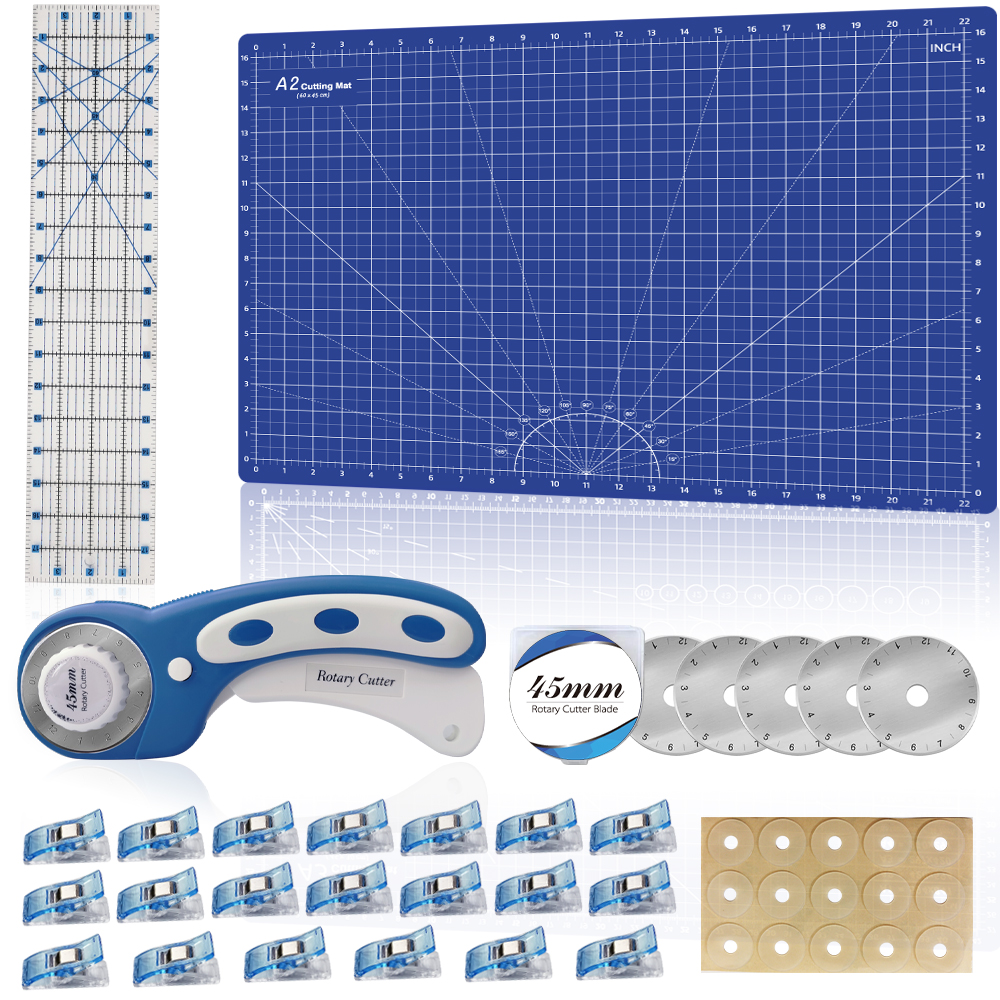 Ensemble de tapis de découpe Blue-A2 et cutter rotatif